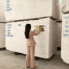 White Travertine -Stone block